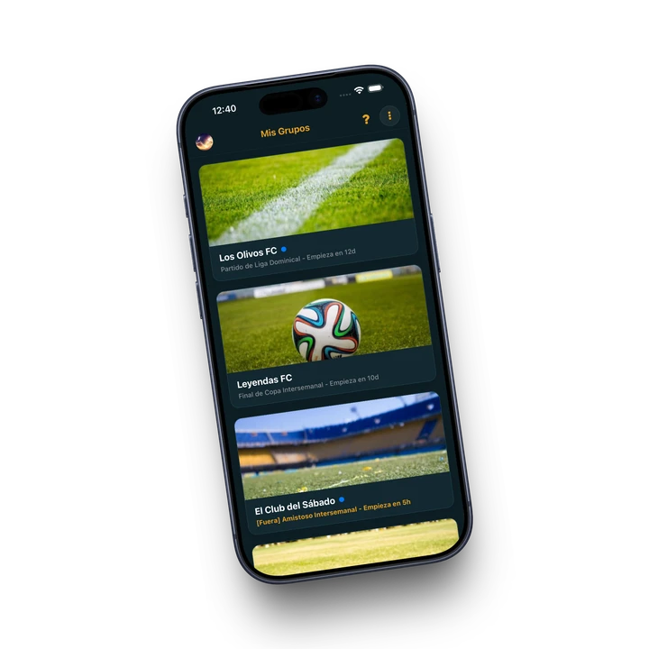 Pantalla de gestión de múltiples grupos en Pivio